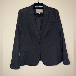 Banana Republic Tailored-Fit Charcoal Blazer